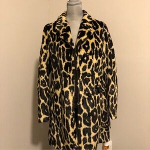 Leopard Print Faux Fur Coat - 7 FOR ALL MANKIND